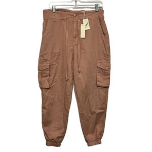 Blank NYC Rose drawstring jogger Paperbag waist cargo pants size 28 NWT